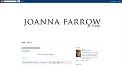 Desktop Screenshot of joannafarrow.blogspot.com