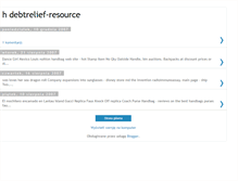 Tablet Screenshot of debtrelief-resource.blogspot.com