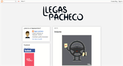 Desktop Screenshot of llegaspachecou.blogspot.com