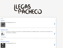 Tablet Screenshot of llegaspachecou.blogspot.com