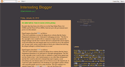 Desktop Screenshot of interestingblogger1.blogspot.com