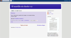 Desktop Screenshot of elmartillosinmetre.blogspot.com