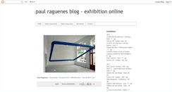 Desktop Screenshot of paulraguenesblogexhibition.blogspot.com