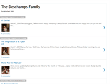 Tablet Screenshot of deschampsfamily.blogspot.com