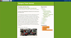 Desktop Screenshot of hungaryteamjournal.blogspot.com