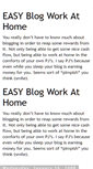 Mobile Screenshot of easyblogworkathome.blogspot.com