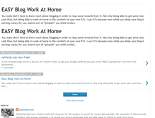 Tablet Screenshot of easyblogworkathome.blogspot.com
