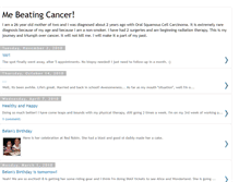 Tablet Screenshot of mebeatingcancer.blogspot.com