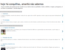 Tablet Screenshot of hojehaconquilhas.blogspot.com