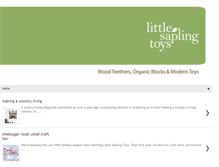 Tablet Screenshot of littlesaplingtoys.blogspot.com