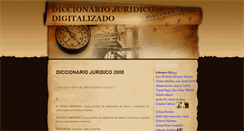 Desktop Screenshot of diccionariojuridicodigitalizado.blogspot.com