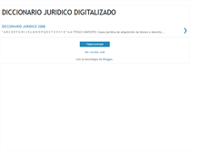 Tablet Screenshot of diccionariojuridicodigitalizado.blogspot.com
