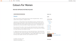 Desktop Screenshot of coloursforwomen.blogspot.com