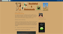 Desktop Screenshot of healthfulandhomemade.blogspot.com