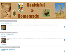 Tablet Screenshot of healthfulandhomemade.blogspot.com