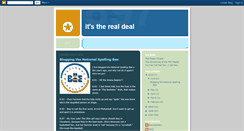 Desktop Screenshot of its-the-real-deal.blogspot.com