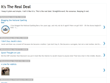 Tablet Screenshot of its-the-real-deal.blogspot.com