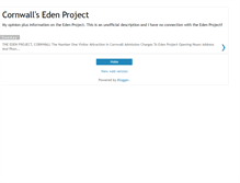 Tablet Screenshot of cornwalls-eden-project.blogspot.com