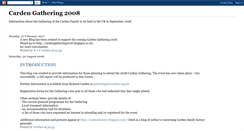 Desktop Screenshot of cardengathering.blogspot.com
