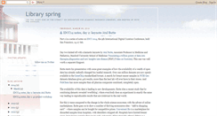 Desktop Screenshot of libraryspring.blogspot.com