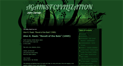 Desktop Screenshot of againstcivilization.blogspot.com