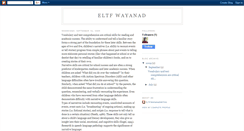 Desktop Screenshot of eltfwayanadwithu.blogspot.com