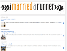 Tablet Screenshot of imarriedarunner.blogspot.com