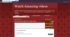 Desktop Screenshot of amazzingvideos.blogspot.com