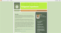 Desktop Screenshot of hungarianexperiment.blogspot.com