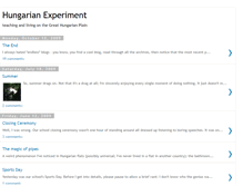 Tablet Screenshot of hungarianexperiment.blogspot.com