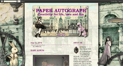 Desktop Screenshot of paperautograph.blogspot.com