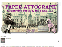 Tablet Screenshot of paperautograph.blogspot.com