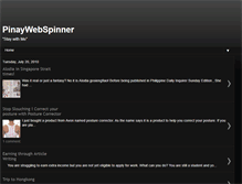 Tablet Screenshot of pinaywebspinner.blogspot.com