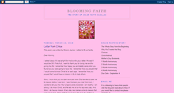 Desktop Screenshot of blooming-faith.blogspot.com