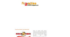 Desktop Screenshot of franchise-advisor.blogspot.com