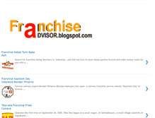 Tablet Screenshot of franchise-advisor.blogspot.com