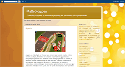 Desktop Screenshot of matematikkbloggen.blogspot.com