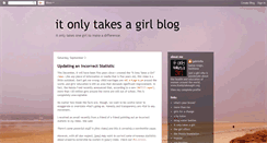 Desktop Screenshot of itonlytakesagirl.blogspot.com