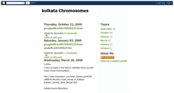 Desktop Screenshot of kolkatachromosomes.blogspot.com