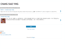 Tablet Screenshot of changsiaoying.blogspot.com