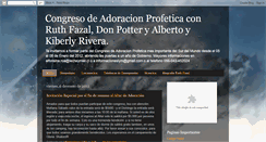 Desktop Screenshot of congresodeadoracionprofetica2012.blogspot.com