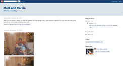 Desktop Screenshot of mattandcarrie.blogspot.com