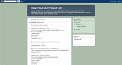 Desktop Screenshot of halalproductlist.blogspot.com