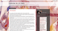 Desktop Screenshot of historiasdelagaby.blogspot.com