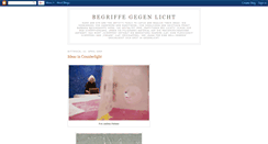 Desktop Screenshot of begriffegegenlicht.blogspot.com
