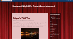 Desktop Screenshot of nightlife-in-budapest.blogspot.com