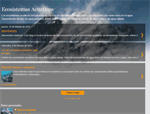 Tablet Screenshot of ecosistemas-acuaticos.blogspot.com