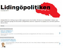 Tablet Screenshot of lidingopolitiken.blogspot.com