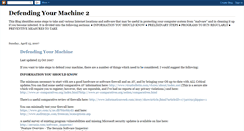 Desktop Screenshot of defendingyourmachine2.blogspot.com