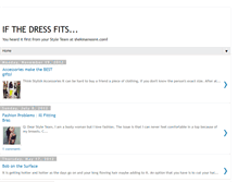 Tablet Screenshot of ifthedressfits.blogspot.com